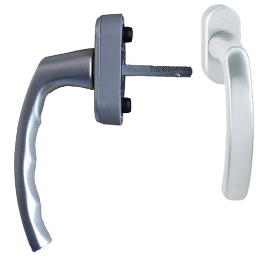 Luxembourg Non-Locking Handle Tilt & Turn Windows  / Balcony Doors - Silver