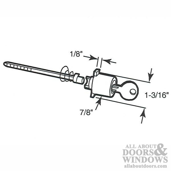 Ideal Security Storm Door Push Button Locking Unit - Ideal Security Storm Door Push Button Locking Unit