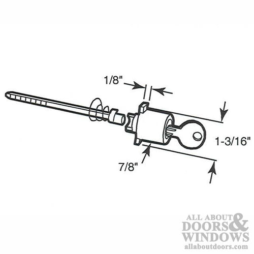 Ideal Security Storm Door Push Button Locking Unit - Ideal Security Storm Door Push Button Locking Unit