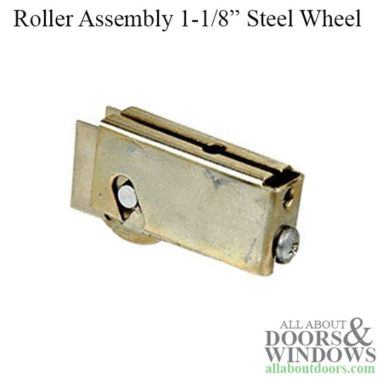 1-1/8   Steel Wheel, Roller Assembly