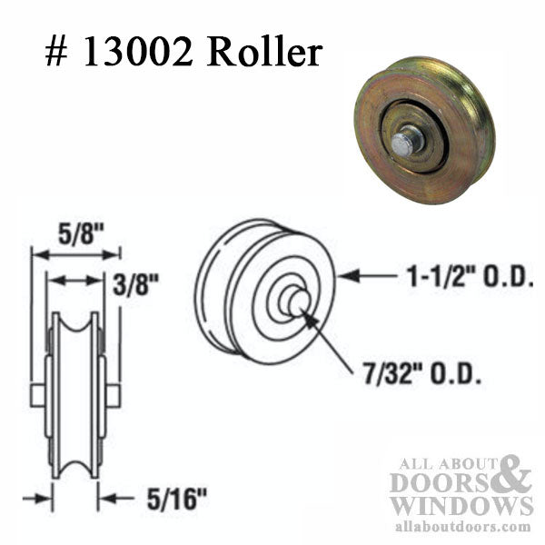 Mayfair Roller Assembly 1.5 Inch Steel Wheel - Mayfair Roller Assembly 1.5 Inch Steel Wheel