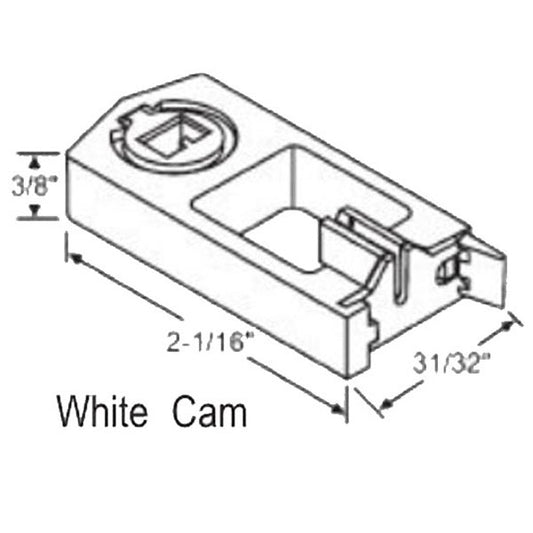 Pivot Lock Balance Shoe, 31/32 x 2-1/16 x 3/8  Small Tilt