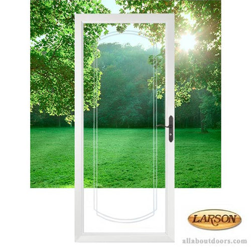 Larson Elegant Selection Full-View Storm Door - Beveled Arch - Larson Elegant Selection Full-View Storm Door - Beveled Arch