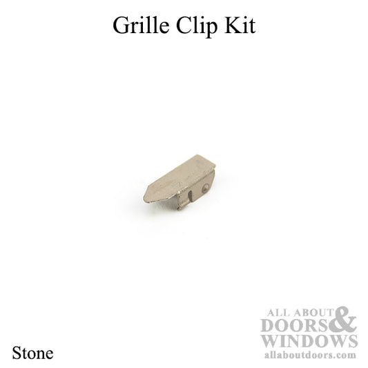 Grille Clip Kit - Woodwright Picture and Transom Windows - Stone
