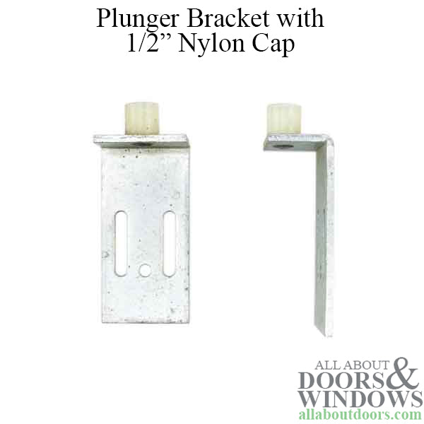 Plunger Bracket, Bifold Door - 1/2 inch Nylon cap - Plunger Bracket, Bifold Door - 1/2 inch Nylon cap