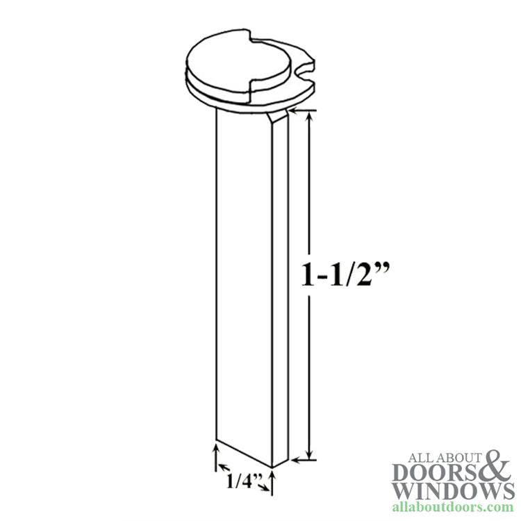 Emtek Cylinder Tail Piece Assembly Fits 1 3/4 Inch Door - Emtek Cylinder Tail Piece Assembly Fits 1 3/4 Inch Door