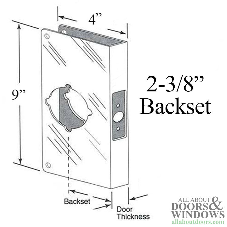 Wrap Around Plate Hinged Door Reinforcer - Wrap Around Plate Hinged Door Reinforcer