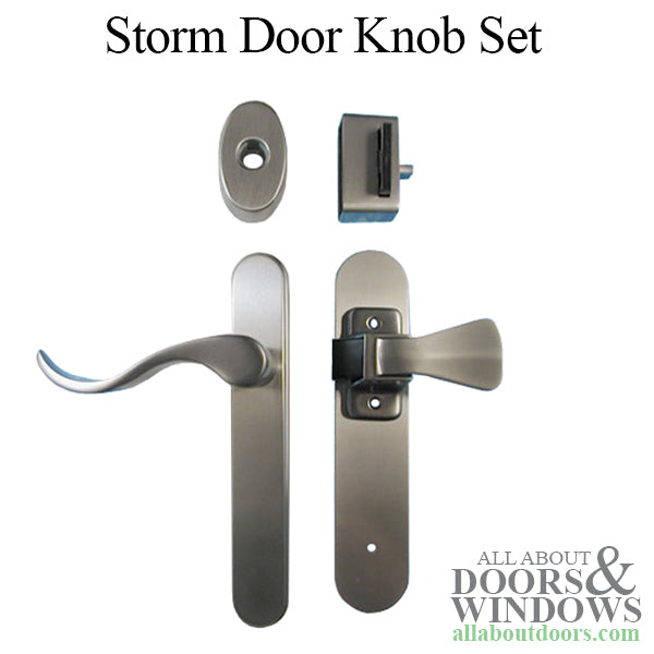 Storm Door Knob Set with Keyed Deadbolt 1.75 Inch Hole Spacing - Storm Door Knob Set with Keyed Deadbolt 1.75 Inch Hole Spacing