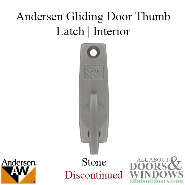 Andersen Window - Prefinished Terratone Doors - Inside 2 Panel Thumb Latch - Stone - Andersen Window - Prefinished Terratone Doors - Inside 2 Panel Thumb Latch - Stone