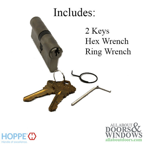 50.5 / 40.5 HOPPE 90° Non-Logo Keyed Profile Cylinder Lock - 50.5 / 40.5 HOPPE 90° Non-Logo Keyed Profile Cylinder Lock