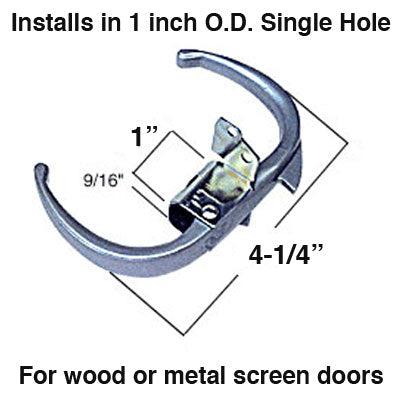 Push / Pull Latch, Inswing / Outswing Screen Door - Gold - Push / Pull Latch, Inswing / Outswing Screen Door - Gold