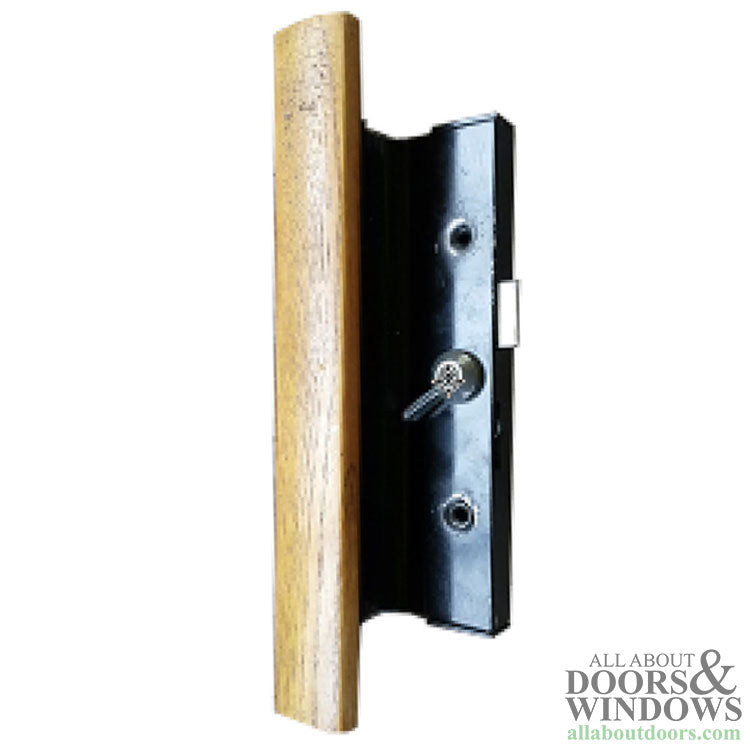 Sliding Patio Door Handle Set, Flush Mount with Hook - Sliding Patio Door Handle Set, Flush Mount with Hook