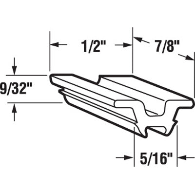 Top Guide - Sliding Windows, Glides / Guides - Nylon - Gray - Top Guide - Sliding Windows, Glides / Guides - Nylon - Gray