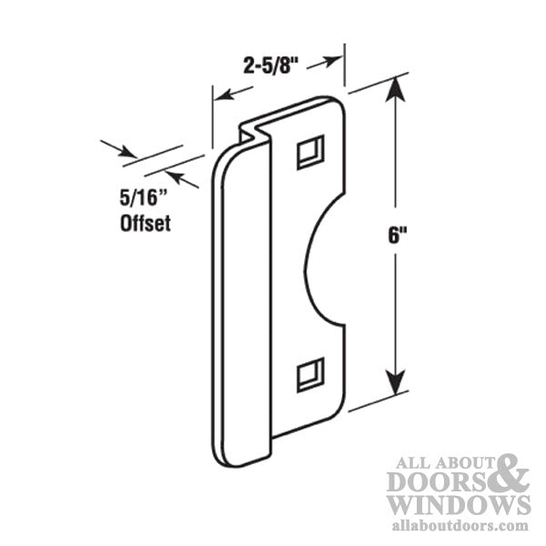 Latch  Guard / Shield, 2-5/8 x 6 inch - Choose Color - Latch  Guard / Shield, 2-5/8 x 6 inch - Choose Color