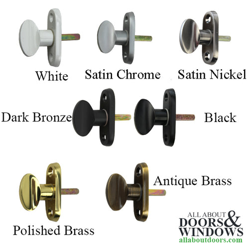 Rosette with Thumbturn for Venting Atrium Sidelites - Choose Color - Rosette with Thumbturn for Venting Atrium Sidelites - Choose Color