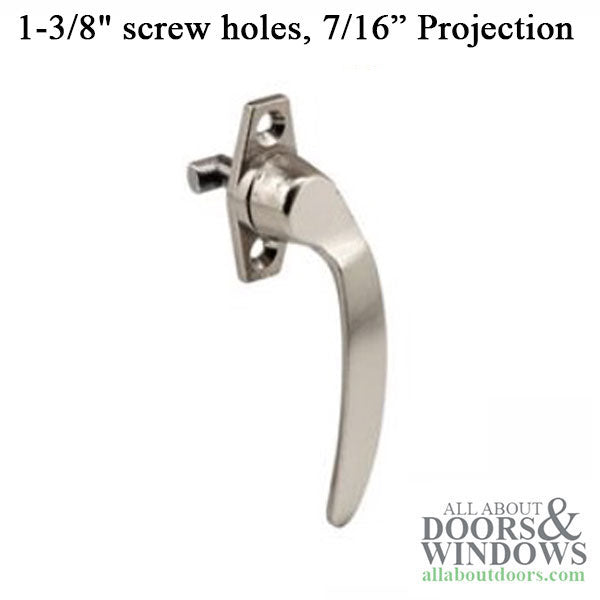 Project-In handle, 1-3/8 screw holes, 7/16” Hook Projection, Right Hand - Project-In handle, 1-3/8 screw holes, 7/16” Hook Projection, Right Hand