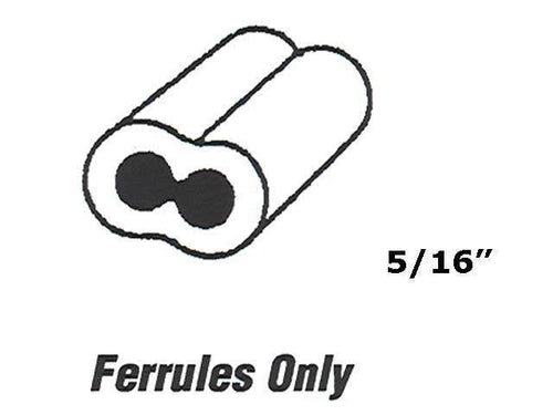 Cable Ferrules - Bulk - 5/16 Inch - 20 pcs - Cable Ferrules - Bulk - 5/16 Inch - 20 pcs