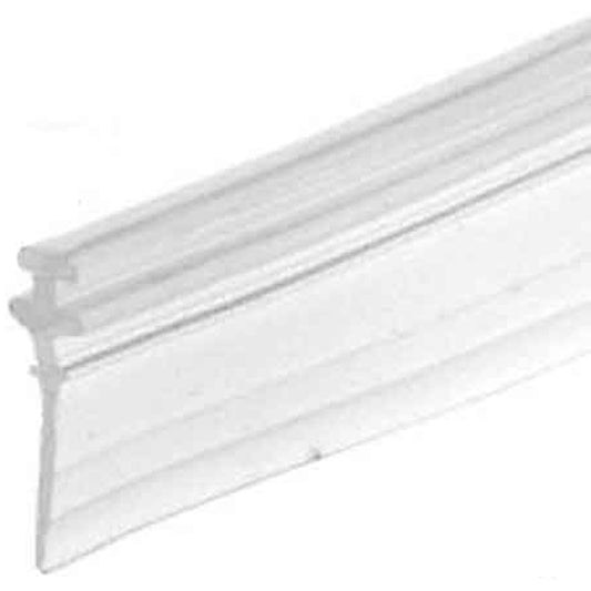 Shower Door Sweep, T-Shaped, 36" length, Clear