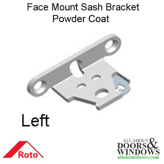 Roto OP05-8006  Sash Bracket Assembly, 30mm Face mount, Left Hand, Stainless Steel