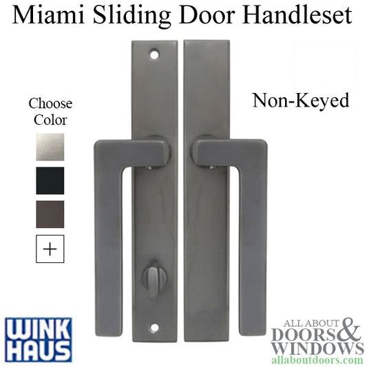 Miami Sliding Patio Door Handle - Non-Keyed, Right Hand - Choose Color