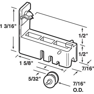 Roller Assembly (Grooved) - Sliding Windows, Nylon / Steel - Roller Assembly (Grooved) - Sliding Windows, Nylon / Steel