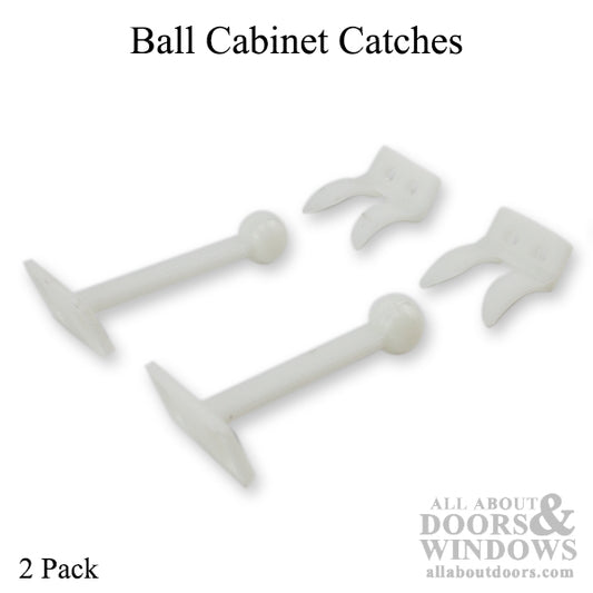 Ball Cabinet Catches - 2 Pack