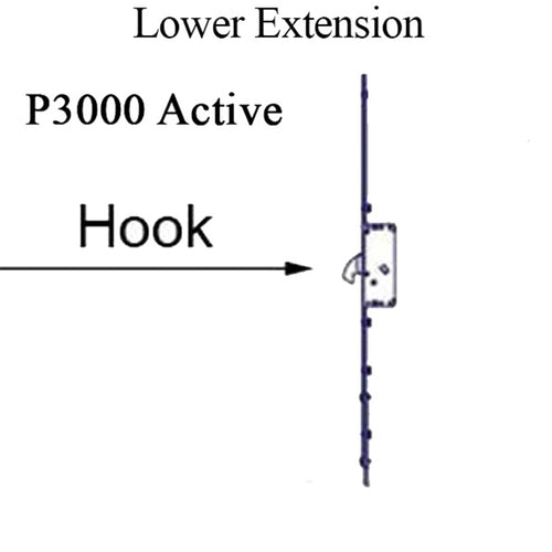 Amesbury P3000 Active Lower Extension Rhino Hook - Amesbury P3000 Active Lower Extension Rhino Hook