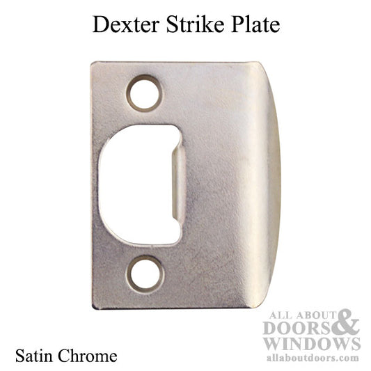 Dexter Strike Plate, 2-1/4" - Satin Chrome