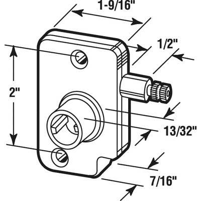 Operator for Awning or Jalousie Louver Torque 2 Inch Right Hand - Operator for Awning or Jalousie Louver Torque 2 Inch Right Hand