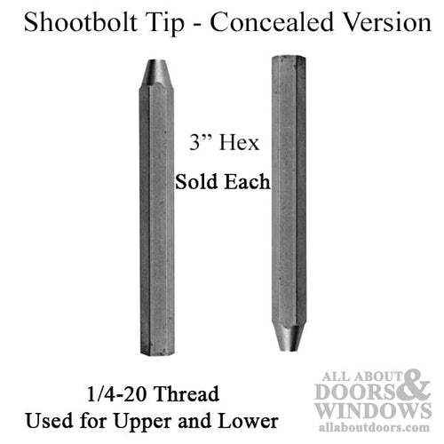 Shootbolt Tip, for concealed MPL -  3