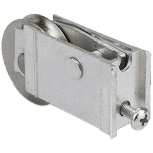 Sliding Door Roller With Open Back Housing 1.5 Inch Steel Wheel With Adjustable Aluminum Housing