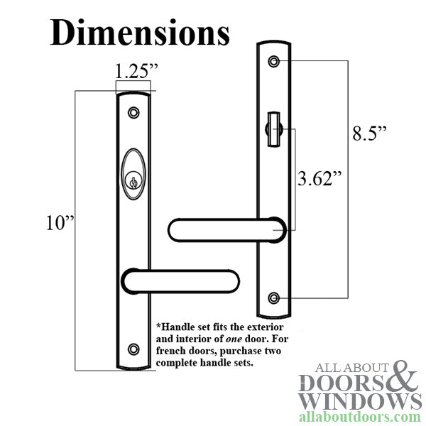 Truth Sentry Lock Handle Set, Contemporary, Painted Over Zinc, White - ACTIVE- BLEMISHED - Truth Sentry Lock Handle Set, Contemporary, Painted Over Zinc, White - ACTIVE- BLEMISHED