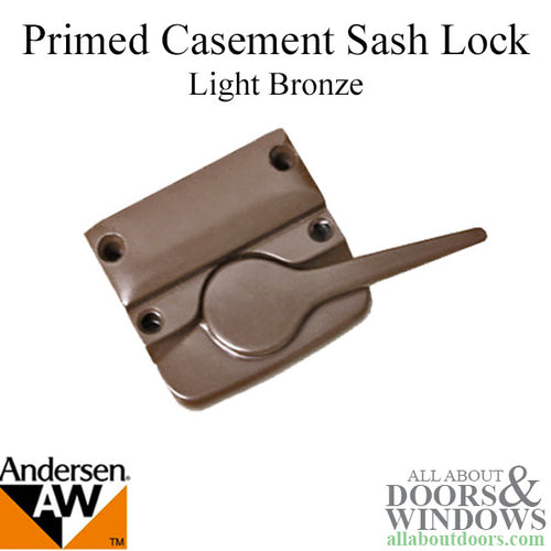 Blemished Andersen Left Hand Primed Casement Sash Lock - Light Bronze - Blemished Andersen Left Hand Primed Casement Sash Lock - Light Bronze