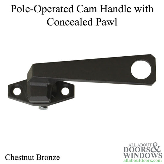 Pole-Operated Cam Handle with 12.7mm Concealed Pawl in Chestnut Bronze finish - Right Hand