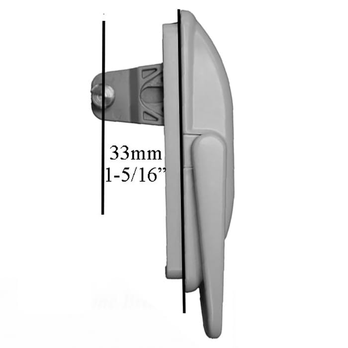 Roto PRO Casement window handle, SP Bend, Mush - Roto PRO Casement window handle, SP Bend, Mush