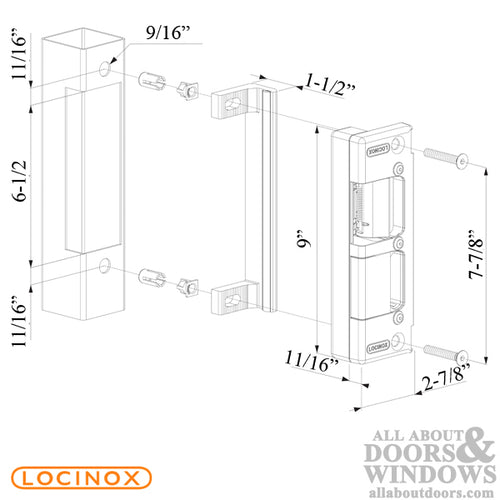 Electric Strike for H-Metal and H-Wood - Fail Open or Fail Close - Electric Strike for H-Metal and H-Wood - Fail Open or Fail Close