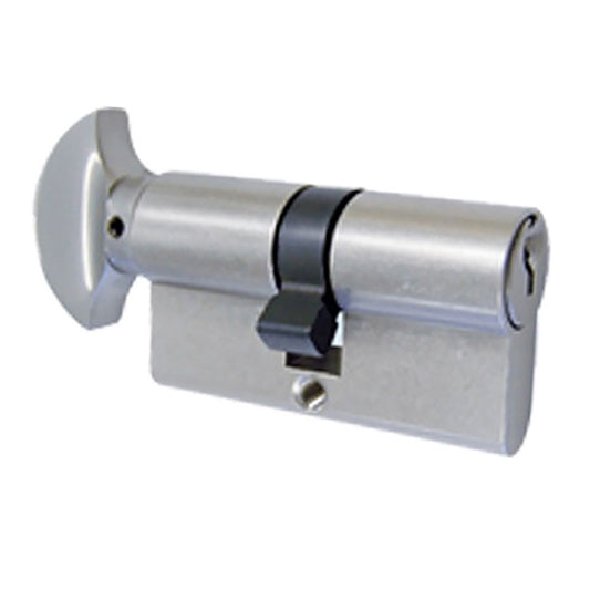 50/50 Key/TT 100mm Euro profile cylinder - Satin Nickel