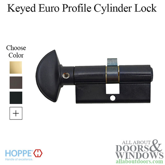 CES 31.5/ 31.5, 90° Keyed Euro profile cylinder lock - Choose Color