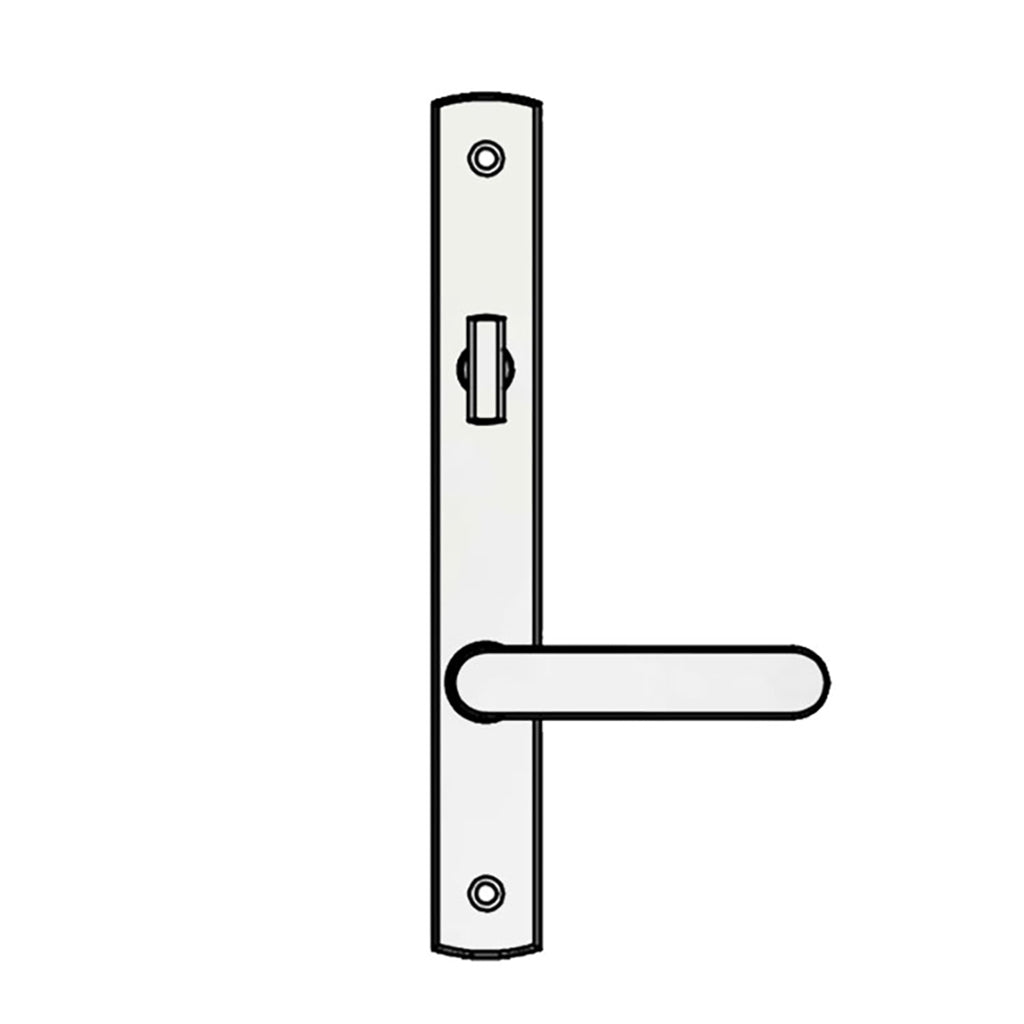 Truth Sentry Lock Handle Set, Contemporary, Decorative over Solid Brass, PVD Brushed Chrome - Truth Sentry Lock Handle Set, Contemporary, Decorative over Solid Brass, PVD Brushed Chrome