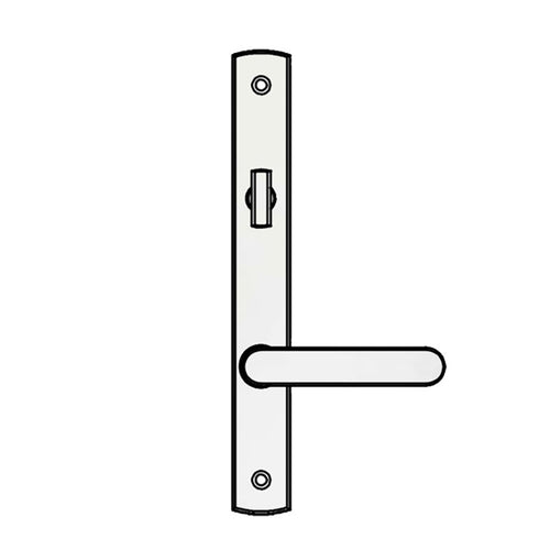 Truth Sentry Lock Handle Set, Contemporary, Decorative over Solid Brass, PVD Brushed Chrome - Truth Sentry Lock Handle Set, Contemporary, Decorative over Solid Brass, PVD Brushed Chrome