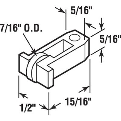 Roller Assembly (Flat) - Sliding Windows, Vertical Rail - Nylon / Steel - Roller Assembly (Flat) - Sliding Windows, Vertical Rail - Nylon / Steel