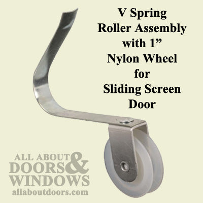 Spring Roller Assembly with 1 Inch Nylon Wheel for Sliding Screen Door - Spring Roller Assembly with 1 Inch Nylon Wheel for Sliding Screen Door