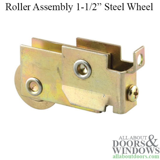 Sliding Door Roller 1.5 Inch Steel Wheel With F Tab Steel Housing
