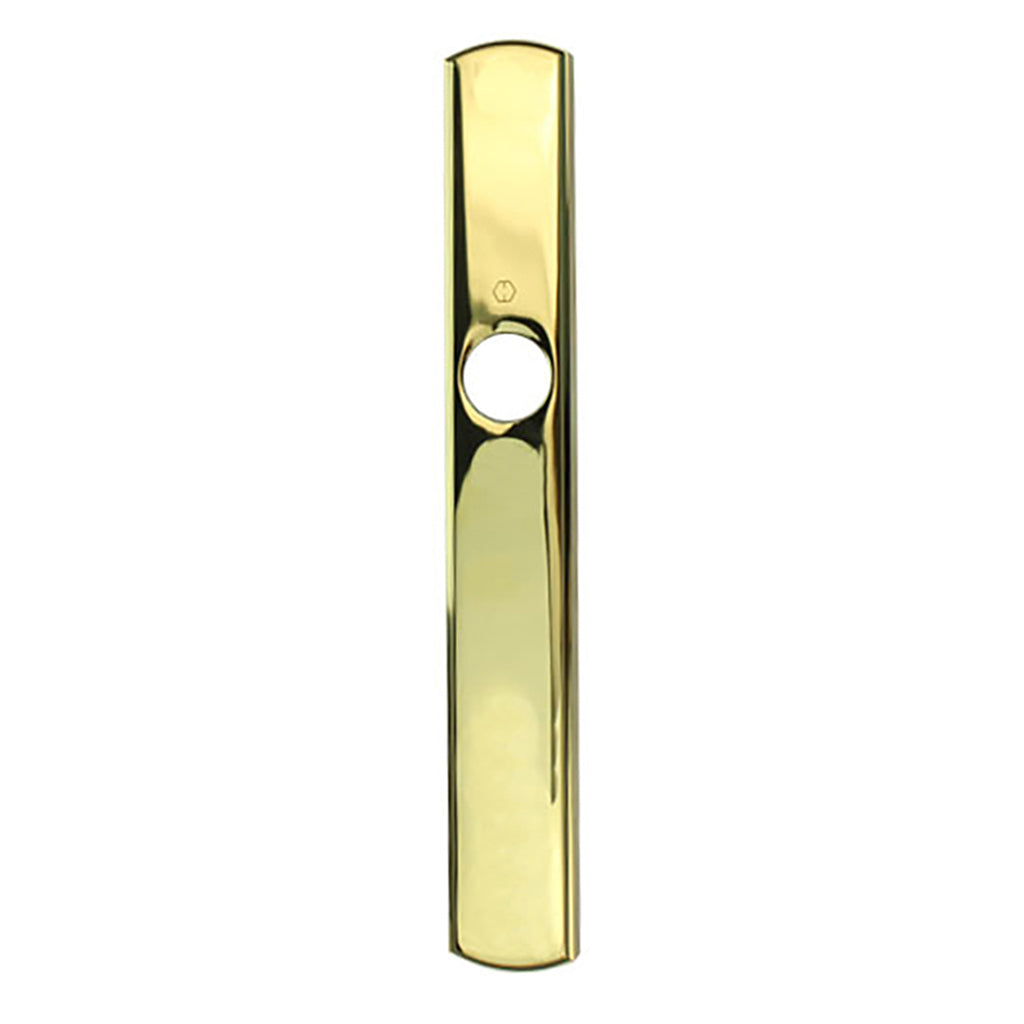 HOPPE Contemporary Exterior Backplate M216N for Inactive Handlesets - Resista Brass - HOPPE Contemporary Exterior Backplate M216N for Inactive Handlesets - Resista Brass