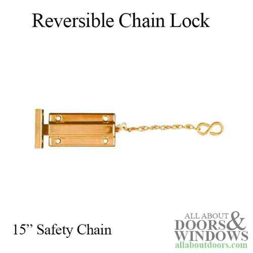 Reversible safety chain lock, 3