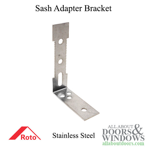 Sash Adapter Bracket for Casement Window. Stainless Steel - Sash Adapter Bracket for Casement Window. Stainless Steel