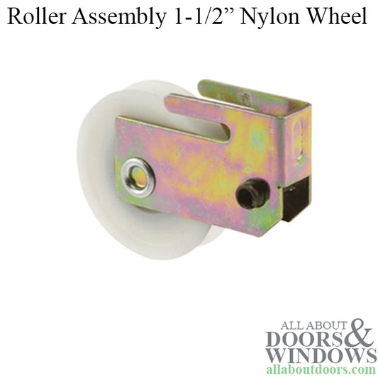 Sliding Patio Door Roller 1.5 Inch Nylon Wheel Diameter with Metal Housing