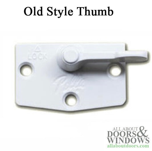 3-Hole Sash Lock Old Style - White