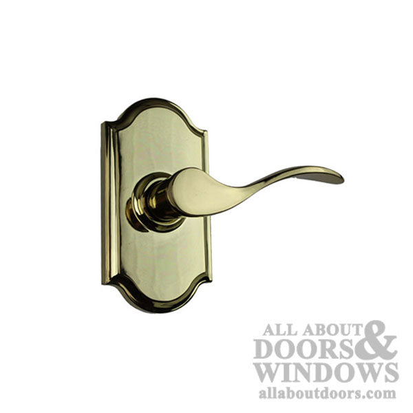 Weslock Bordeau Privacy Door Lever Polished Brass Right Hand Privacy Door Handle - Weslock Bordeau Privacy Door Lever Polished Brass Right Hand Privacy Door Handle