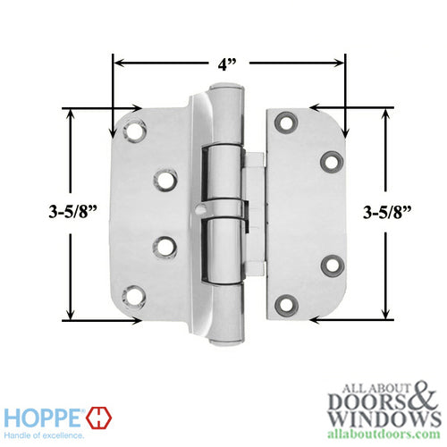 Hoppe F49-R, 2009 Set Hinge-LHI/RHO - Polished Chrome - Hoppe F49-R, 2009 Set Hinge-LHI/RHO - Polished Chrome